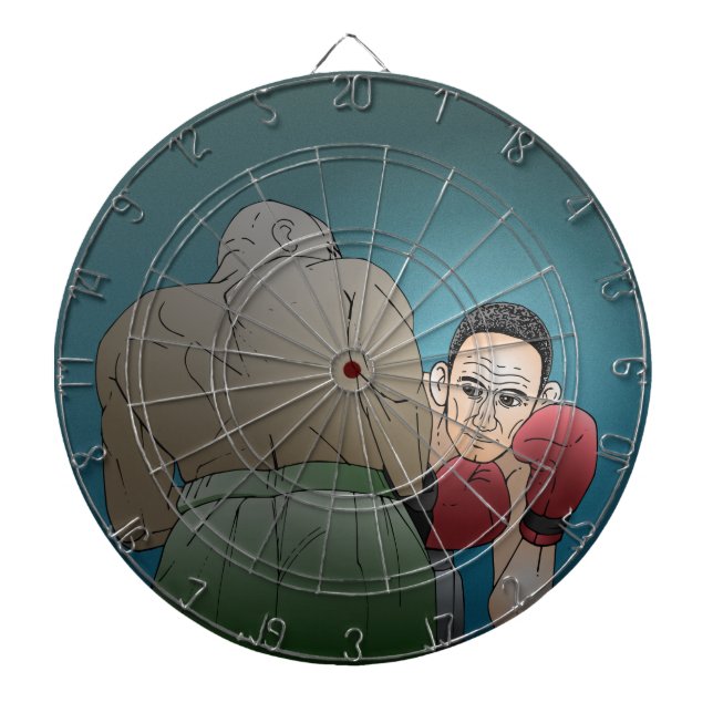 Winning or Losing Boxing Match Dart Board (Front)