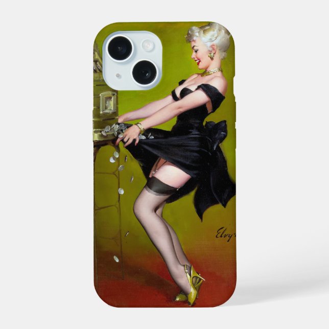 Winning Pin Up Iphone Case (Back)