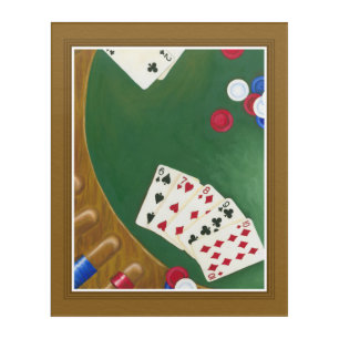 Winning Poker Hand Six Through Ten Acrylic Print