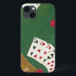 Winning Poker Hand Six Through Ten iPhone 13 Case<br><div class="desc">If only every poker hand was this good! A six through ten straight is the winning hand in this painting by Chariklia Zarris. Give yourself a winning hand by purchasing this piece!</div>