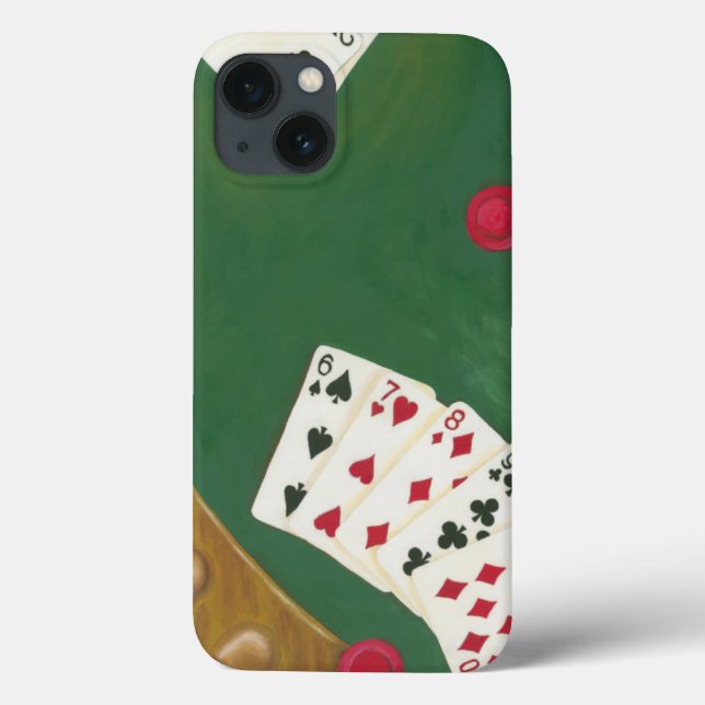 Winning Poker Hand Six Through Ten Case-Mate iPhone Case (Back)