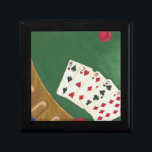 Winning Poker Hand Six Through Ten Gift Box<br><div class="desc">If only every poker hand was this good! A six through ten straight is the winning hand in this painting by Chariklia Zarris. Give yourself a winning hand by purchasing this piece!</div>
