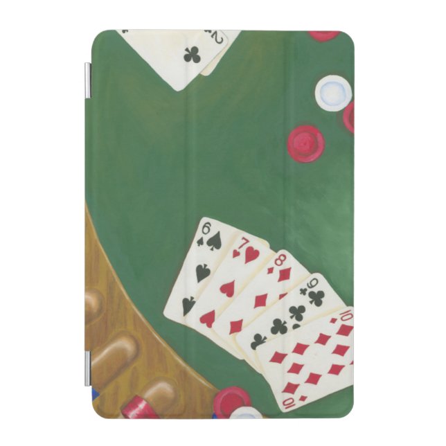 Winning Poker Hand Six Through Ten iPad Mini Cover (Front)