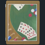 Winning Poker Hand Six Through Ten iPad Smart Cover<br><div class="desc">If only every poker hand was this good! A six through ten straight is the winning hand in this painting by Chariklia Zarris. Give yourself a winning hand by purchasing this piece!</div>