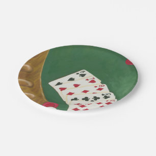Winning Poker Hand Six Through Ten Paper Plates
