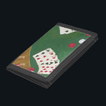 Winning Poker Hand Six Through Ten Trifold Wallet<br><div class="desc">If only every poker hand was this good! A six through ten straight is the winning hand in this painting by Chariklia Zarris. Give yourself a winning hand by purchasing this piece!</div>