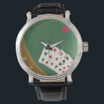 Winning Poker Hand Six Through Ten Watch<br><div class="desc">If only every poker hand was this good! A six through ten straight is the winning hand in this painting by Chariklia Zarris. Give yourself a winning hand by purchasing this piece!</div>