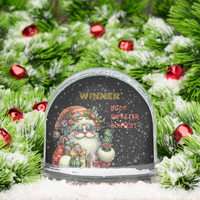 WINNING PRIZE Ugly Christmas Sweater Contest Snow Globe (Christmas)
