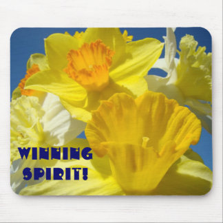 Winning Spirit! mousepads Sunny Yellow Daffodils