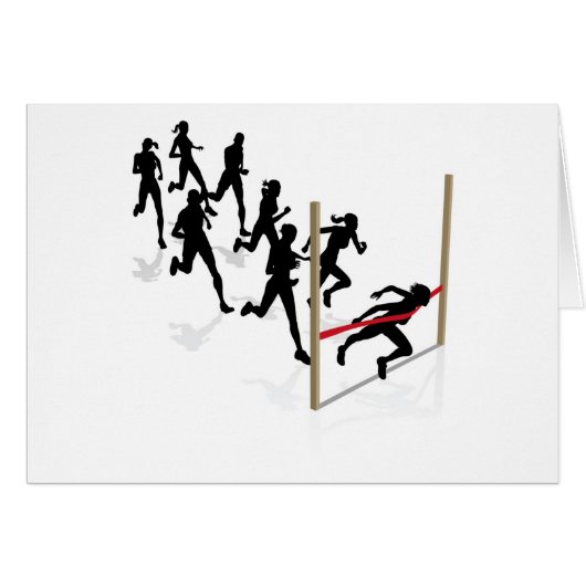 Winning the race cards (Front Horizontal)