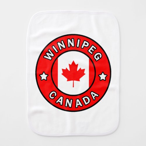 Winnipeg Canada Burp Cloth