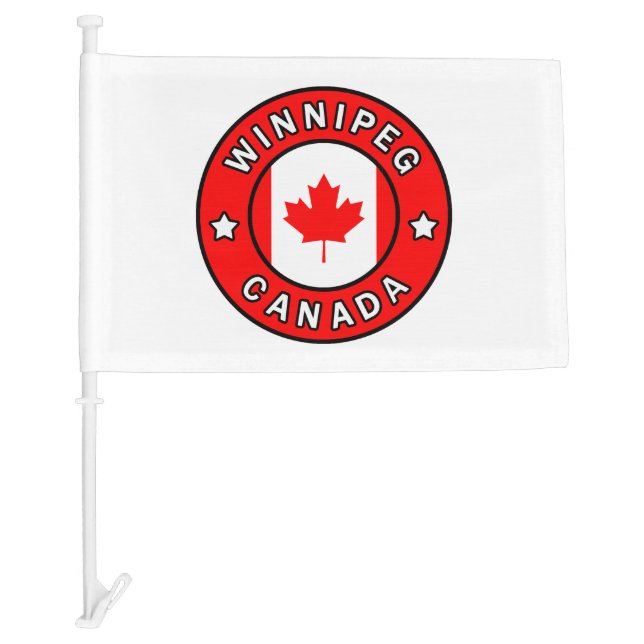 Winnipeg Canada Car Flag (Front)