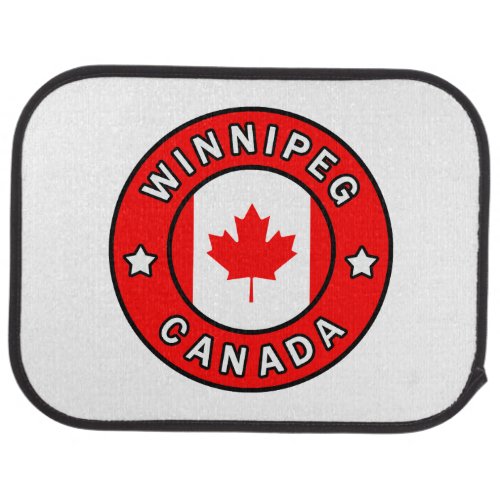 Winnipeg Canada Car Floor Mat