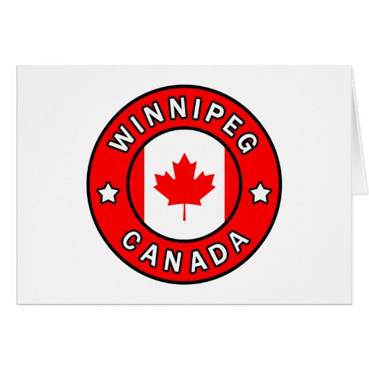 Winnipeg Canada Cards (Front Horizontal)