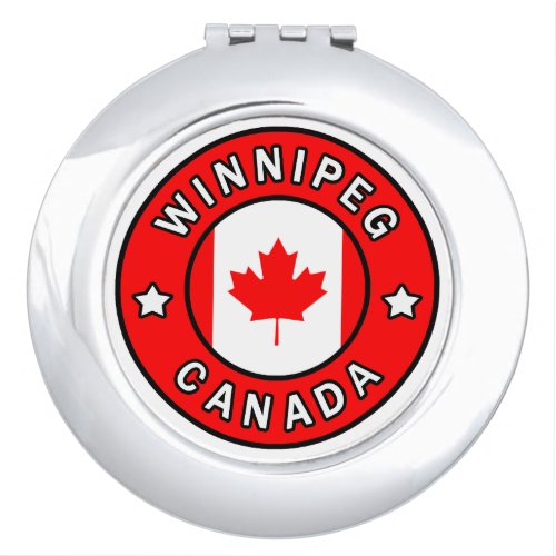 Winnipeg Canada Compact Mirror