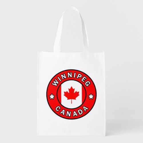 Winnipeg Canada Grocery Bag