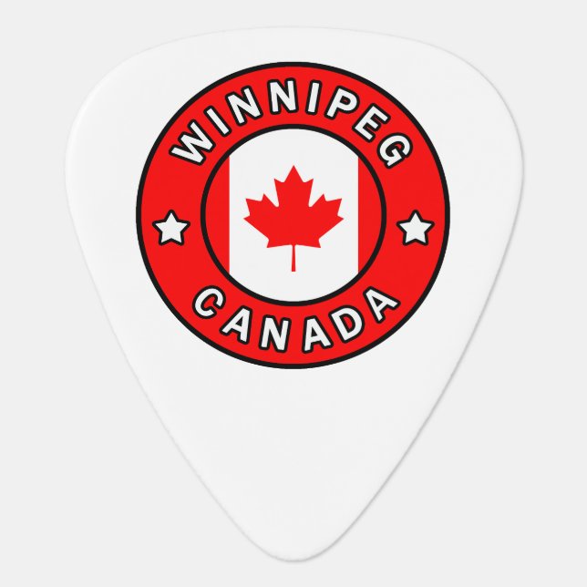 Winnipeg Canada Guitar Pick (Front)