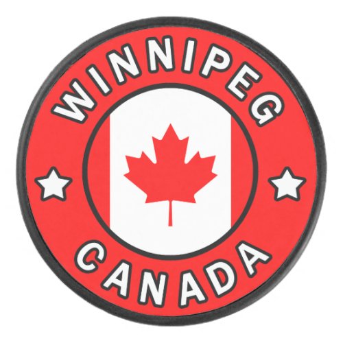 Winnipeg Canada Hockey Puck