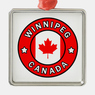 Winnipeg Canada Metal Ornament