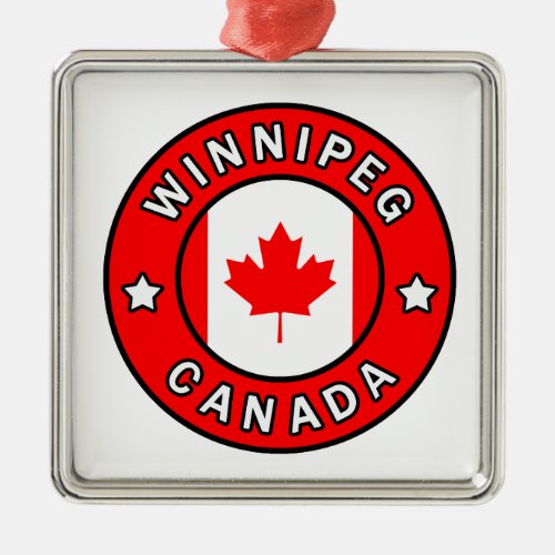 Winnipeg Canada Metal Ornament