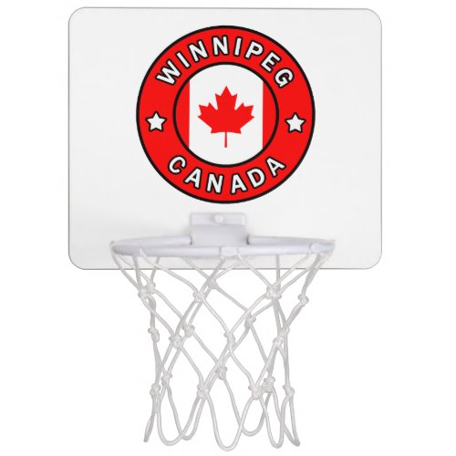 Winnipeg Canada Mini Basketball Hoop