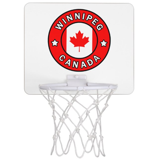 Winnipeg Canada Mini Basketball Hoop (Front)
