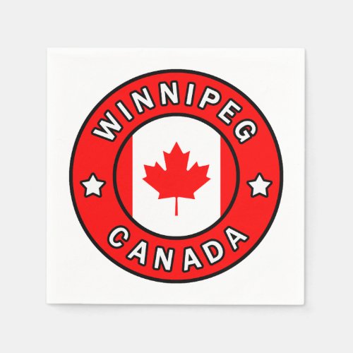 Winnipeg Canada Paper Napkins