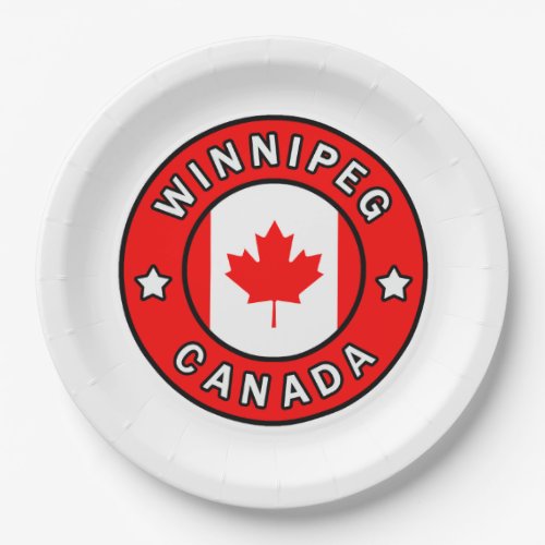 Winnipeg Canada Paper Plates