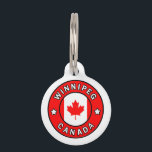 Winnipeg Canada Pet Name Tag<br><div class="desc">Winnipeg</div>