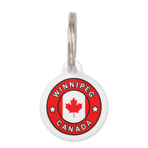 Winnipeg Canada Pet Name Tag