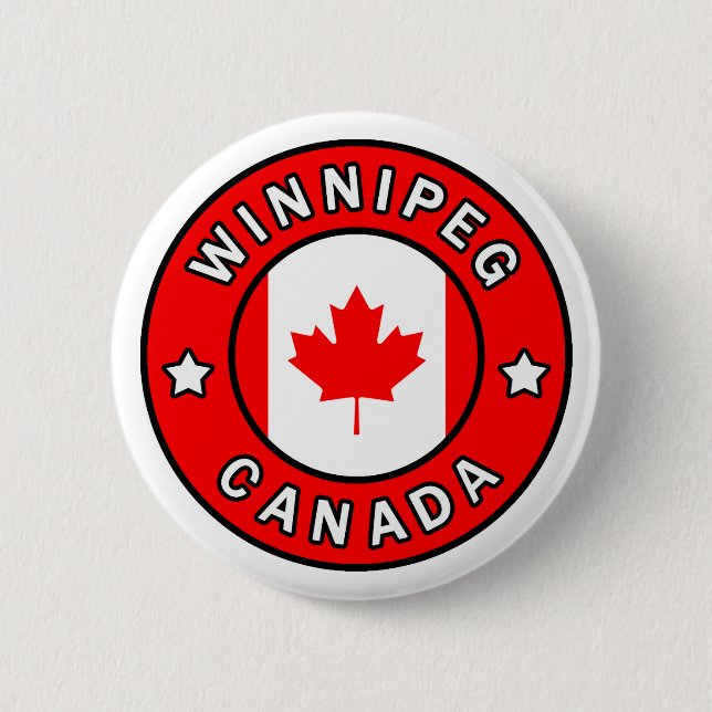 Winnipeg Canada Pinback Button (Front)