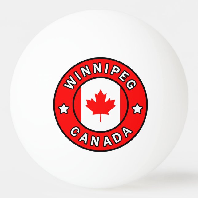 Winnipeg Canada Ping-Pong Ball (Front)