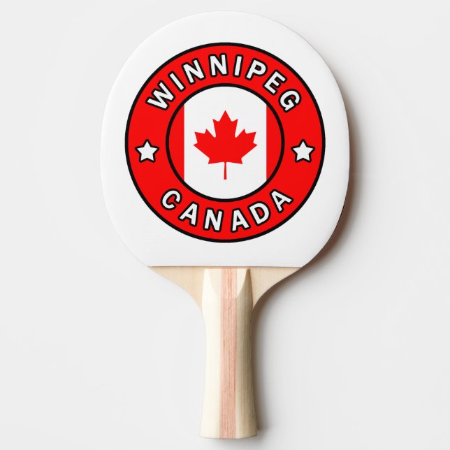 Winnipeg Canada Ping-Pong Paddle (Front)