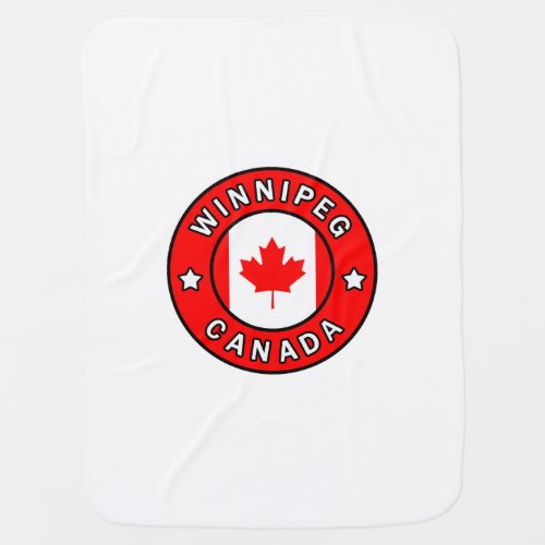 Winnipeg Canada Receiving Blanket