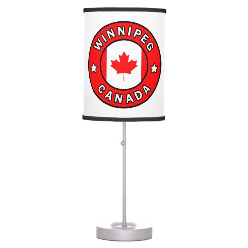 Winnipeg Canada Table Lamp