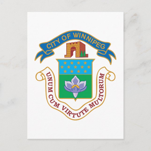 Winnipeg Coat of Arms Postcard (Front)