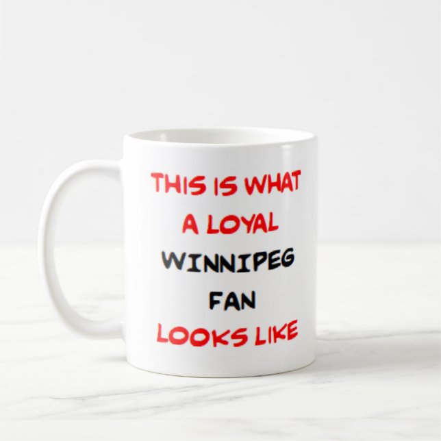 winnipeg fan, loyal coffee mug (Left)