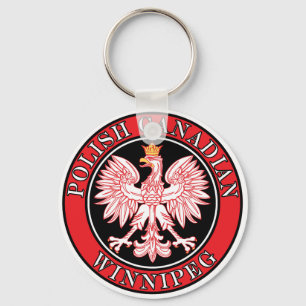 Winnipeg Polish Canadian Eagle Keychain