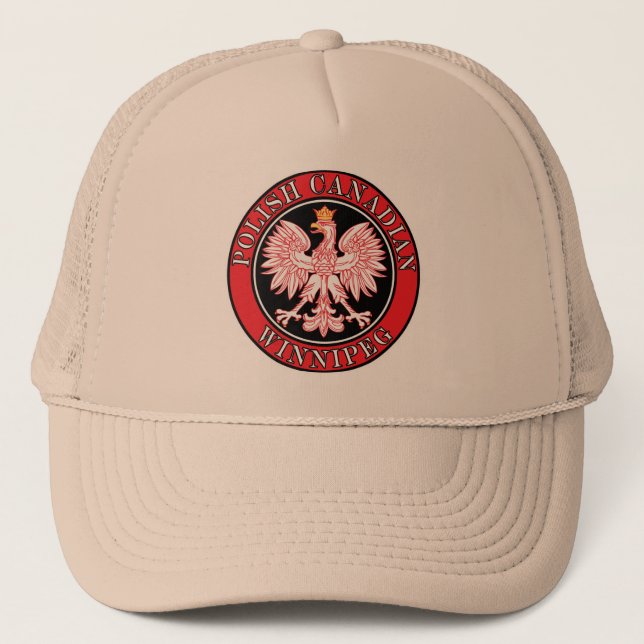 Winnipeg Polish Canadian Eagle Trucker Hat (Front)