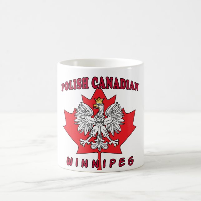 Winnipeg Polish Canadian Leaf Coffee Mug (Center)