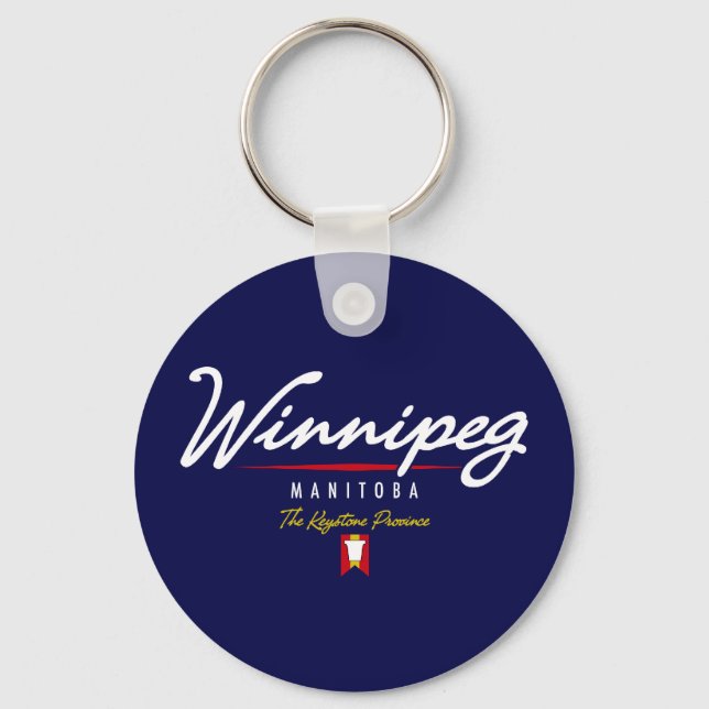 Winnipeg Script Keychain (Front)