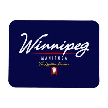 Winnipeg Script Magnet by TurnRight at Zazzle