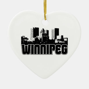 Winnipeg Skyline Ceramic Ornament