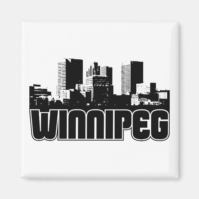 Winnipeg Skyline Magnet (Front)