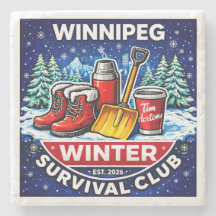 Winnipeg Winter Survival Coaster – Timmies