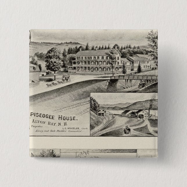 Winnipiseogee House, Lakeside House Button (Front)