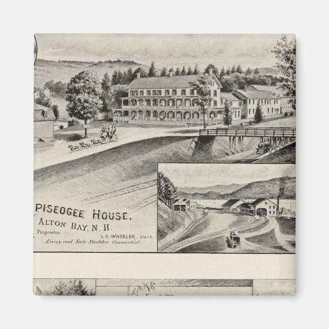 Winnipiseogee House, Lakeside House Magnet (Front)