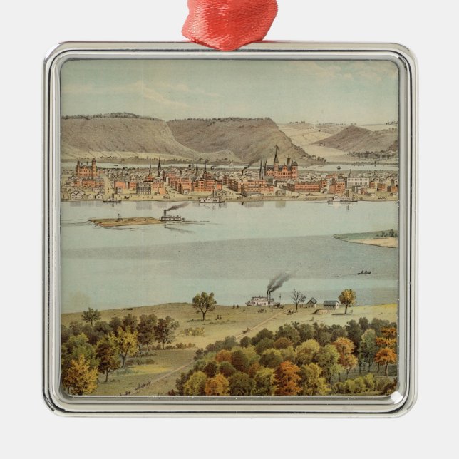 Winona, Minnesota Metal Ornament (Front)