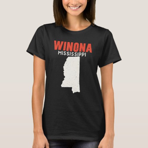 Winona Mississippi USA State America Travel Missis T_Shirt