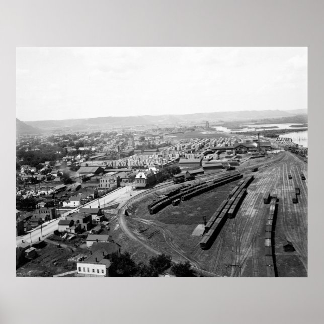 Winona Railyard, 1898 Poster (Front)